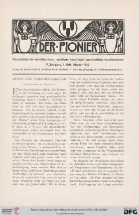 1. Heft, Oktober 1912