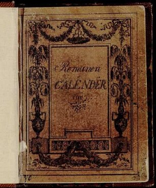 1798: Romanen-Kalender für das Jahr 1798