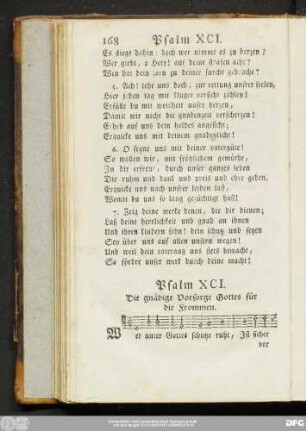 Psalm XCI. Die gnädige Vorsorge Gottes für die Frommen.