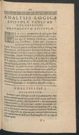 Argumentum Epistolae.