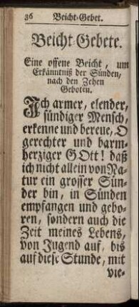 Beicht-Gebete.
