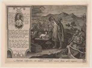 Astrolabium (Amerigo Vespucci entdeckt das Kreuz des Südens), Blatt 18 der Folge "Nova Reperta"