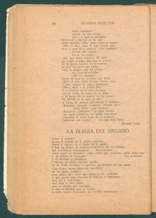 La elegía del órgano