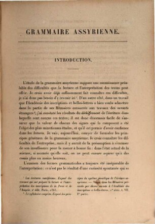 Exposé des éléments de la grammaire assyrienne