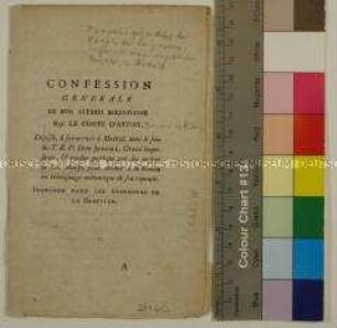 Confession Generale de son Altesse Serenissime Mgr. Le comte d'Artois