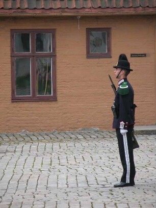 Wachsoldat Festung Akershus