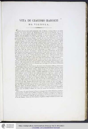Vita di Giacomo Barozzi da Vignola