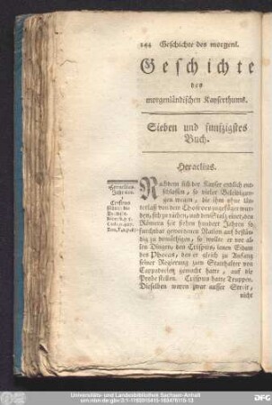 Sieben und funfzigstes Buch. Heraclius.