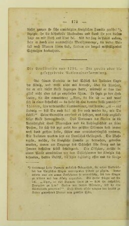 Die Constitution von 1791. - Die zweite oder die gesetzgebende Nationalversammlung