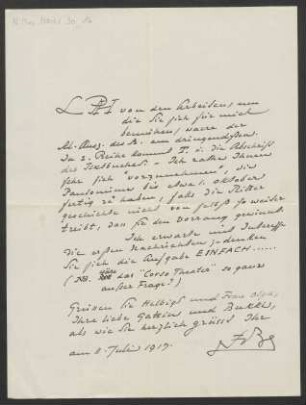 Brief an Philipp Jarnach : 11.07.1917