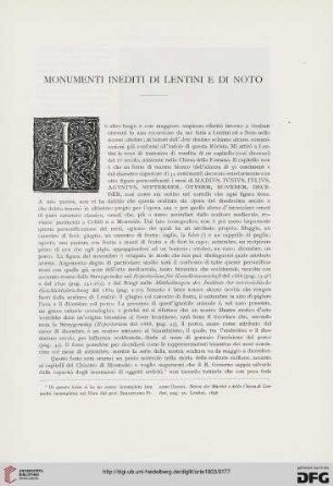 6: Monumenti inediti di Lentini e di Noto