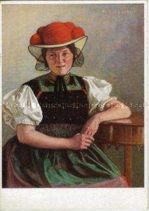 Schwarzwälderin in Tracht