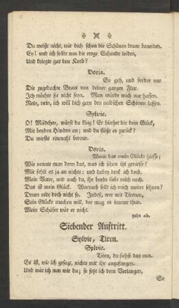 Siebender Auftritt.