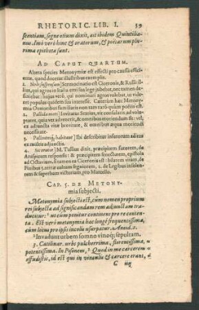 Cap. 5. De Metonymia subiecti.