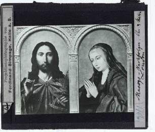 Massys (Werkstatt), Diptychon: Christus und Maria (London NG, NG295.1-NG295.2)