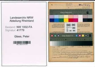 Entnazifizierung Peter Glees, geb. 21.08.1887 (Kaufmann)