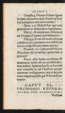 Caput XI. Promissio Reparationis, Sive Evangelium.