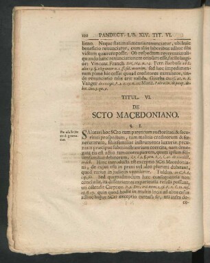 Titul. VI. De Scto Macedoniano