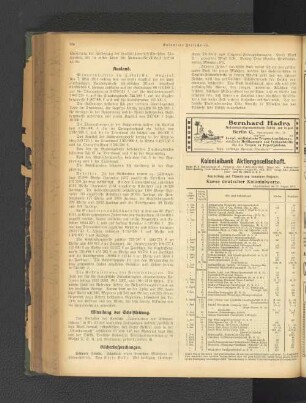 Mitteilung der Schriftleitung.