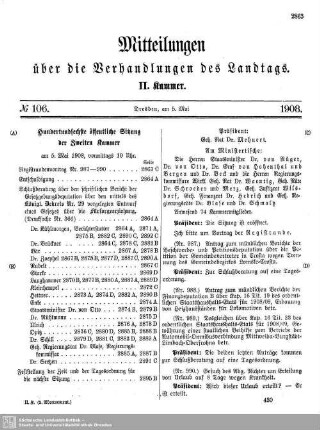 106. Sitzung