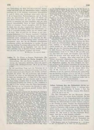 179-180 [Rezension] Lodder, Willem, Die Schätzung des Quirinius bei Flavius Josephus