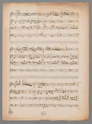 Rhapsodie für Violine und Orgel , D-Dur - BSB Mus.ms. 4745-11