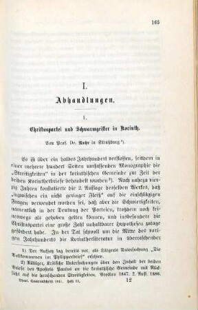 165-205 Christuspartei und Schwarmgeister in Korinth