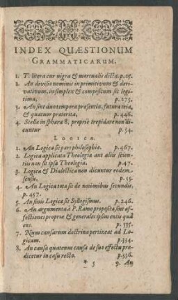 Index Quaestionum