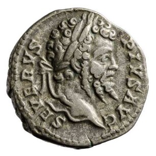 Münze, Denar, 202 - 210 n. Chr.
