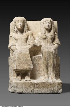Doppelstatue des Neferhor mit seiner Ehefrau Wiaj