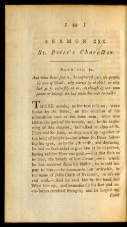 Sermon XXX. St. Peter's Character