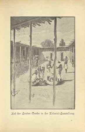 Hof der Araber-Tembe in der Kolonial-Ausstellung