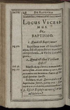 Locus Vicesimus.