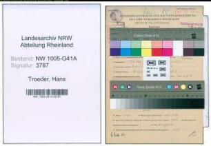 Entnazifizierung Hans Troeder , geb. 05.07.1922 (Bergmann)