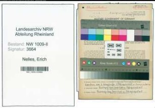 Entnazifizierung Erich Nelles , geb. 29.03.1918 (Angestellter)