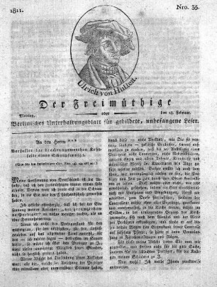 Nro. 35, Montag, den 18. Februar 1811