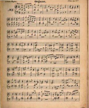 9 Salve Regina : für 4 Singstimmen, Violinen u. Orgel, nebst Clarinetten, Trompeten oder Horn ad lib. zum Gebrauche für Landchöre ; op. 262a
