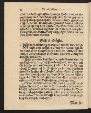 Bettel-Vögte.