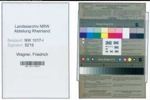 Entnazifizierung Friedrich Wagner , geb. 13.01.1914 (Ingenieur)