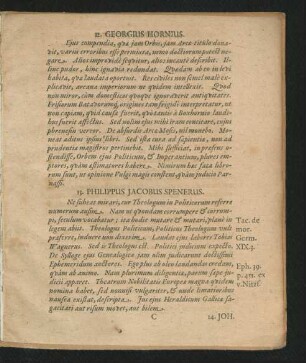 13. Philippus Jacobus Spenerus.
