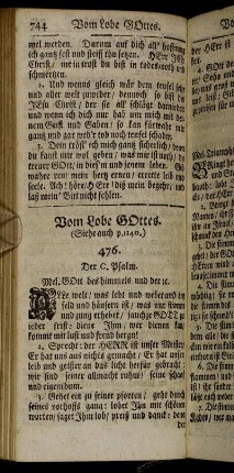 Vom Lobe Gottes
