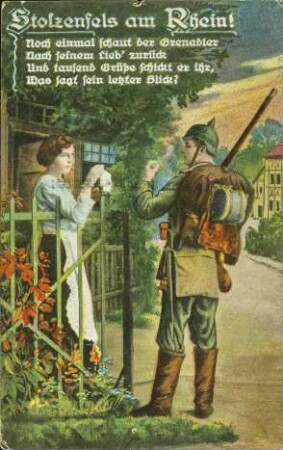 Stolzenfels am Rhein! Noch einmal schaut der Grenadier [...]
