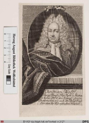 Bildnis Christian Wolff (1745 Frhr. von)