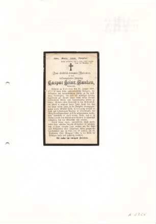 Blanken, Caspar Heinrich