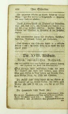 Der XVIII. Abschnitt. Vom europaeischen Rußland