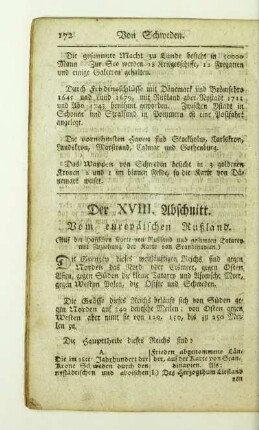 Der XVIII. Abschnitt. Vom europaeischen Rußland