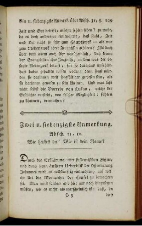Zwei und siebenzigste Anmerkung. Absch. 31, 10. - Neun u. achtzigste Anmerkung. Absch. 50, 14.