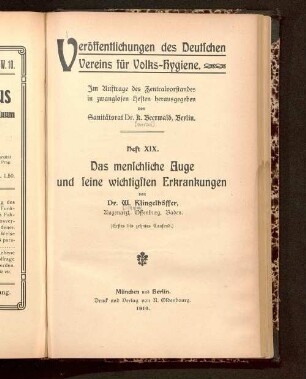Das menschliche Auge und seine wichtigsten Erkrankungen