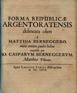 Forma reipublicae Argentoratensis