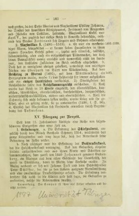 XV. Übergang zur Neuzeit